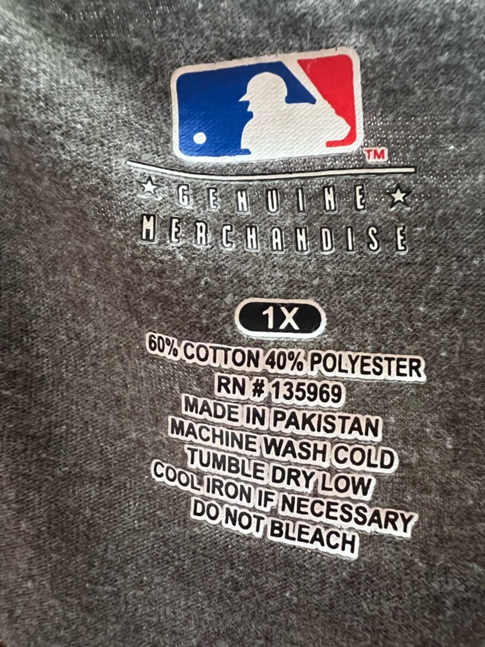 Pittsburgh Pirates MLB Women’s 1X Gray V-Neck Graphic Tee Baseball Shirt - Picture 6 of 6